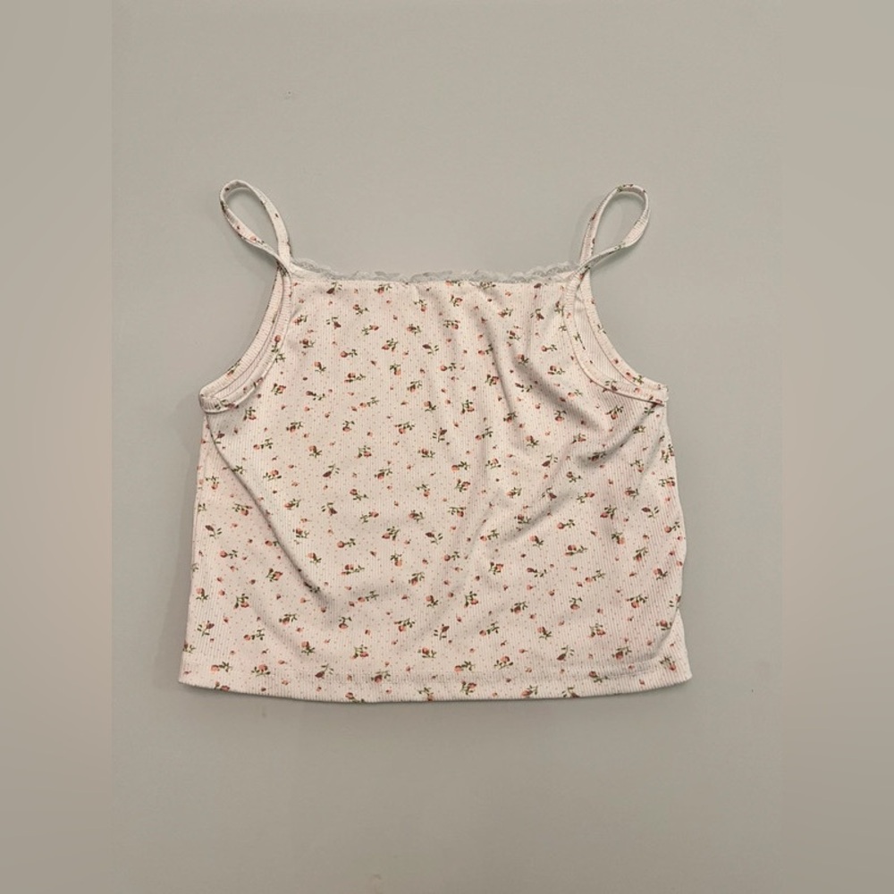 white and pink cami